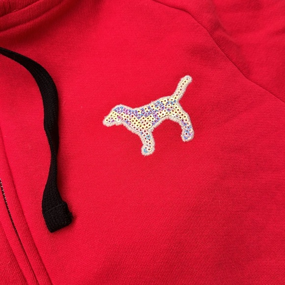 Red Blinged Victoria Secret Pink jumpsuit - Picture 4 of 7